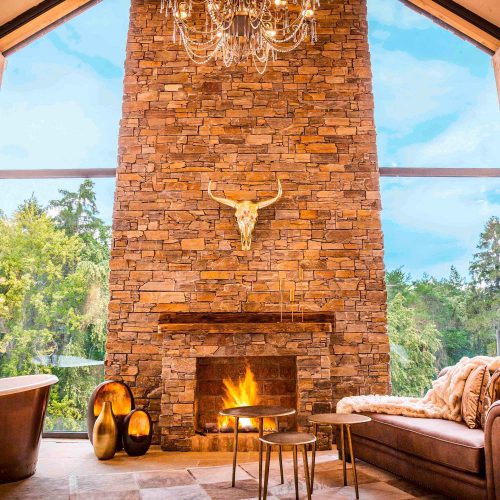 Golden Hill Country Chalets & Suites Wohnbereich