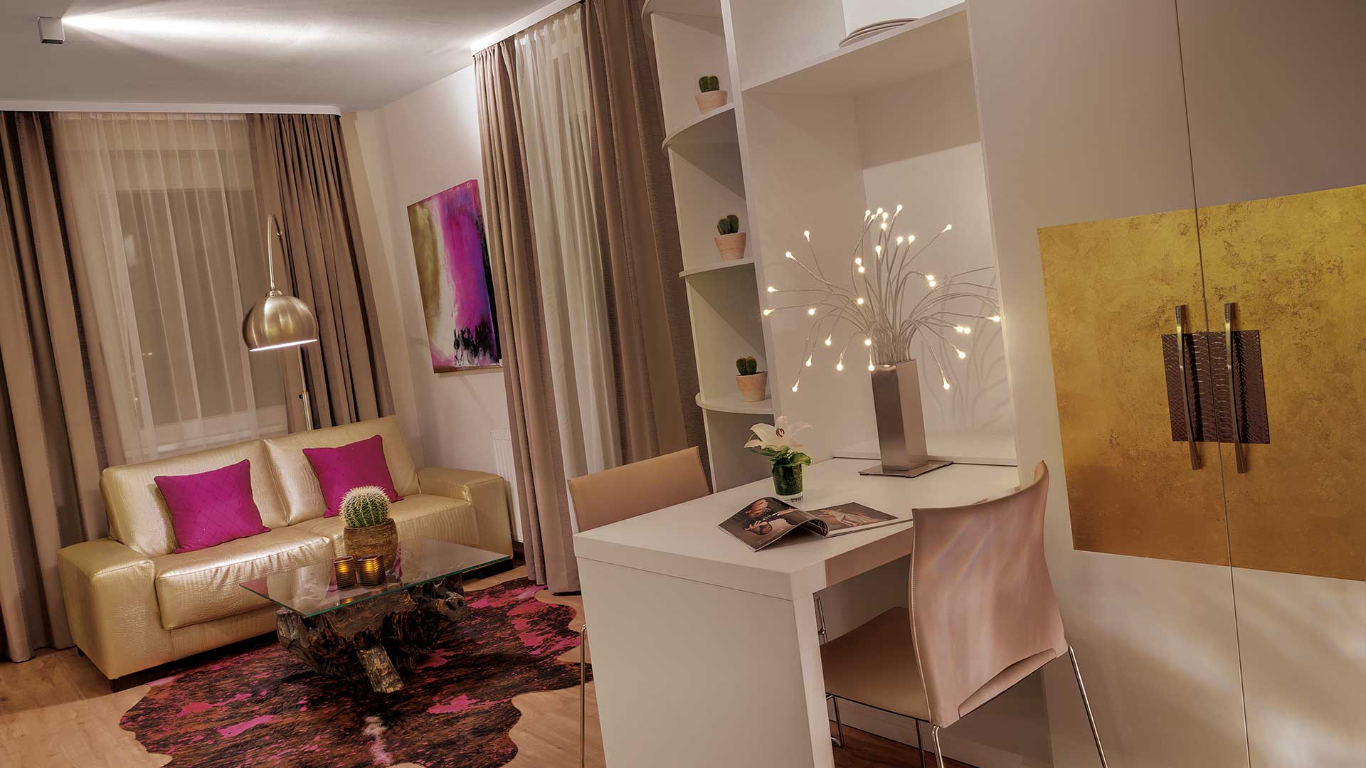 Amedia Luxury Suites Wohnbereich