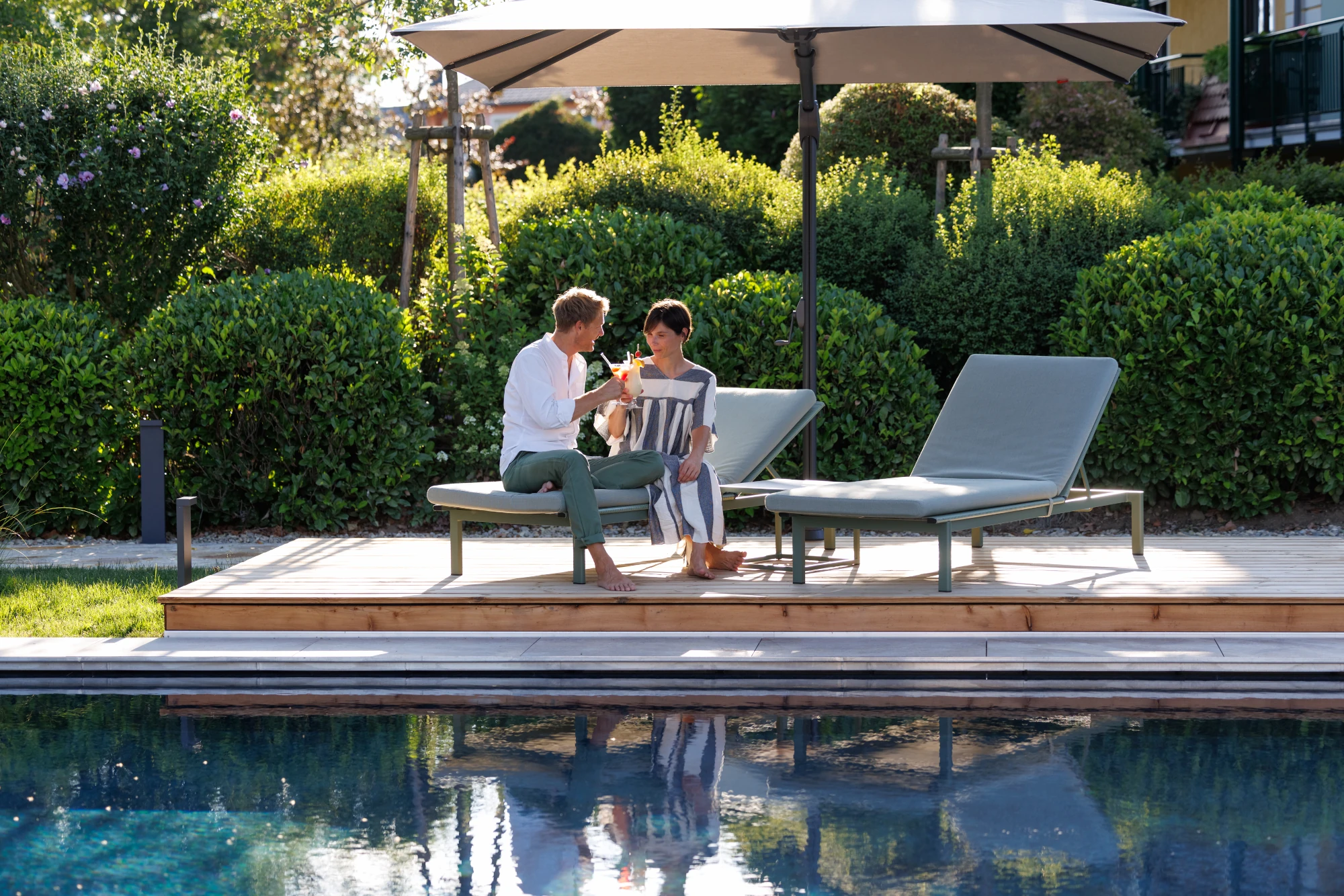 Wellnesshotel mit Pool in der Südsteiermark – entspannter Ausklang nach einer Reise.